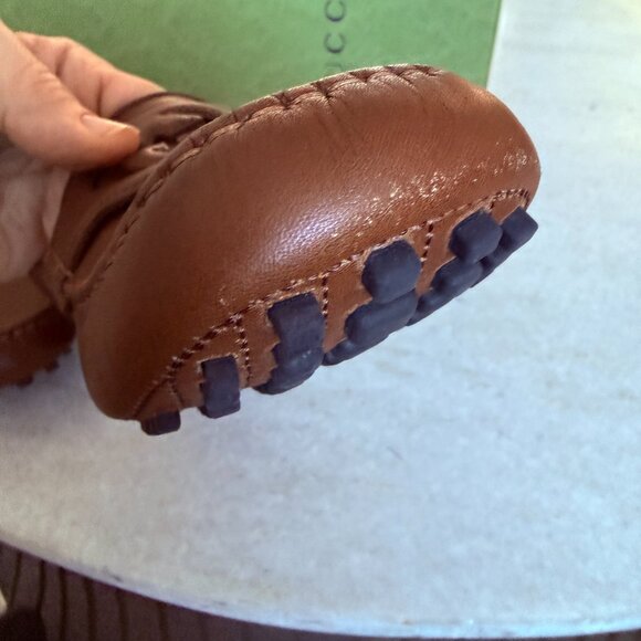 Gucci Brown Leather Men's Loafers Slip-Ons 9.5 US - Picture 8 of 13